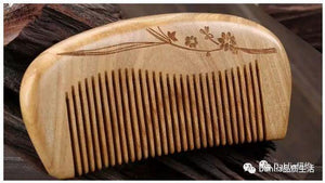 Dahlia质选天然檀香整木绿檀养发木梳