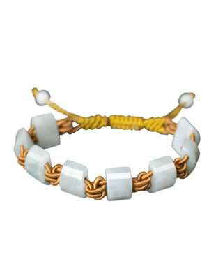 Strength Jade Bracelet Jadeite Jade Green Chinese Good Luck Dahlia Stone Gemstone Certified Genuine fortune Links