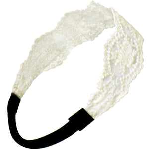 Princess Floral Lace Elastic Headbands Set (2 Pcs)