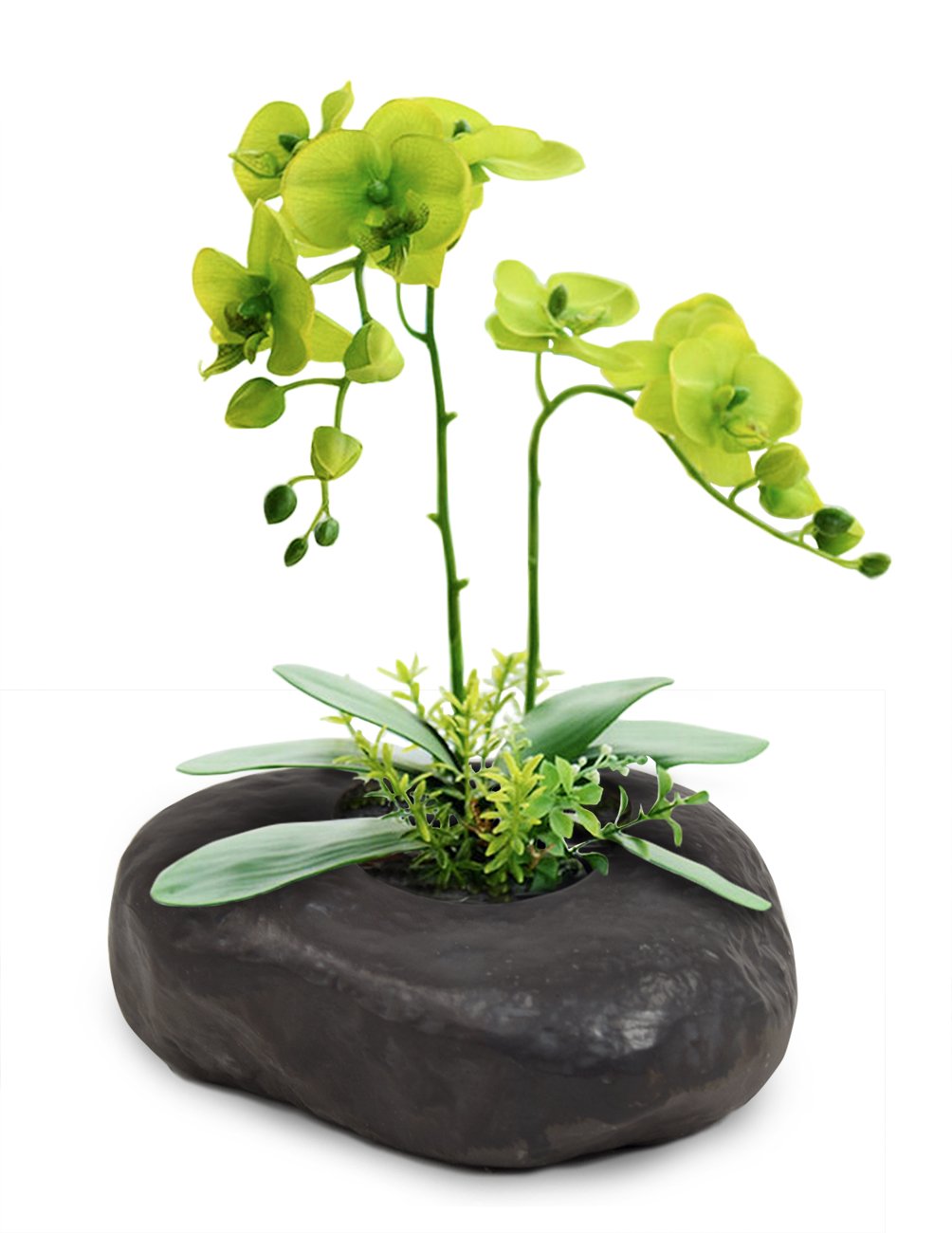 stone succulent pot Stone Like Concrete Succulent Planter | Plant Pot