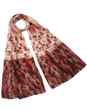 Large Small Polka Dots Long Scarf Shawl Sarong