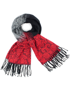 Scarf Shawl Gradient Color Motif