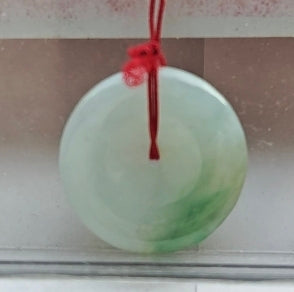 Eternal Circle Jade Necklace | Real Grade A Certified Burma Jadeite for Inner Peace with Sterling Silver Italian Chain