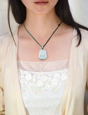 Jade Necklace | Dragon Phoenix Jade Pendant Necklace | Dahlia