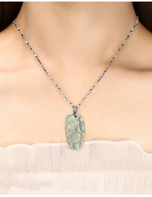 Laughing Buddha Jade Necklace | Certified Genuine Grade A Jadeite Jade Pendant Necklace| Dahlia