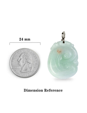 Dahlia Ruyi Jade Necklace, Real Grade A Certified Burma Jadeite for "Dream Comes True"