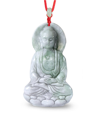 Jade Necklace | Laughing Buddha Jade Pendant Necklace | Dahlia