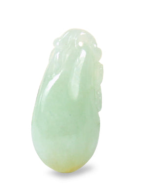 Fu Lu Shou Jade Necklace Pendant Jadeite Jade Green Chinese Good Luck Dahlia Stone Gemstone Certified Genuine fortune