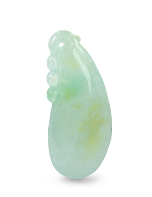 Fu Lu Shou Jade Necklace Pendant Jadeite Jade Green Chinese Good Luck Dahlia Stone Gemstone Certified Genuine fortune