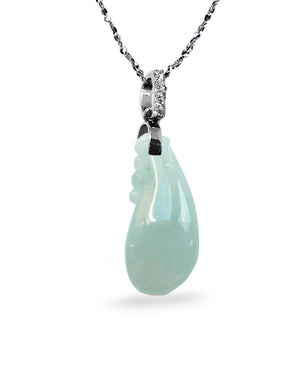 Fu Lu Shou Jade Necklace Pendant Jadeite Jade Green Chinese Good Luck Dahlia Stone Gemstone Certified Genuine fortune