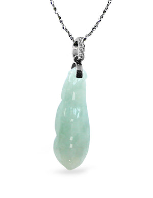 Fu Lu Shou Jade Necklace Pendant Jadeite Jade Green Chinese Good Luck Dahlia Stone Gemstone Certified Genuine fortune