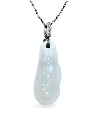 Fu Lu Shou Jade Necklace Pendant Jadeite Jade Green Chinese Good Luck Dahlia Stone Gemstone Certified Genuine fortune