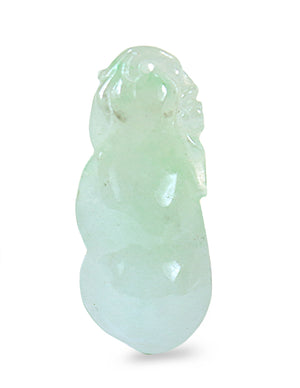 Fu Lu Shou Jade Necklace Pendant Jadeite Jade Green Chinese Good Luck Dahlia Stone Gemstone Certified Genuine fortune