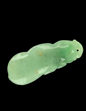 Fu Lu Shou Jade Necklace Pendant Jadeite Jade Green Chinese Good Luck Dahlia Stone Gemstone Certified Genuine fortune