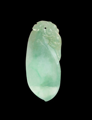 Fu Lu Shou Jade Necklace Pendant Jadeite Jade Green Chinese Good Luck Dahlia Stone Gemstone Certified Genuine fortune