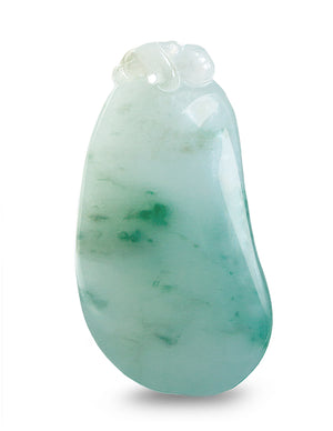 Fu Lu Shou Jade Necklace Pendant Jadeite Jade Green Chinese Good Luck Dahlia Stone Gemstone Certified Genuine fortune