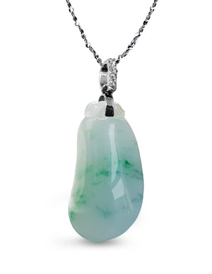 Fu Lu Shou Jade Necklace Pendant Jadeite Jade Green Chinese Good Luck Dahlia Stone Gemstone Certified Genuine fortune