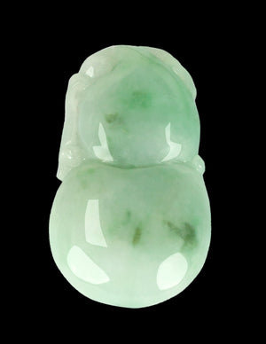 Fu Lu Shou Jade Necklace Pendant Jadeite Jade Green Chinese Good Luck Dahlia Stone Gemstone Certified Genuine fortune