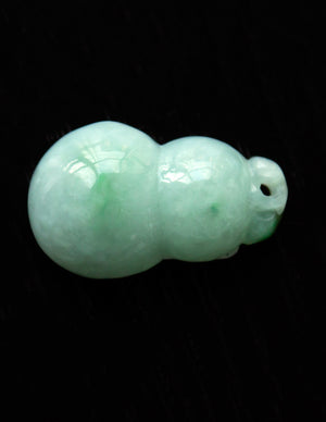 Jade Necklace | Calabash Jadeite Jade Pendant Necklace, 16" + 8" Extender | Dahlia