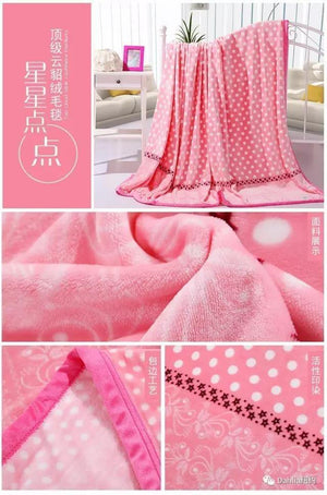 Dahlia Woolen Blanket 顶级云貂绒加厚毛毯空调被 居家旅游新生入校必备
