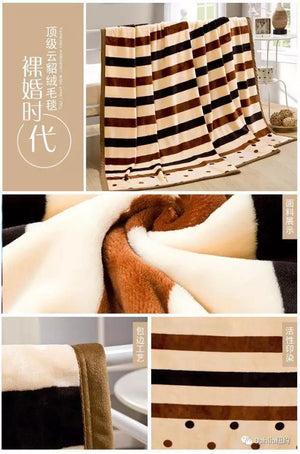 Dahlia Woolen Blanket 顶级云貂绒加厚毛毯空调被 居家旅游新生入校必备