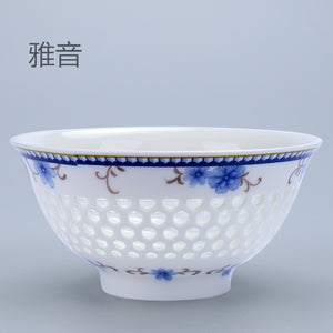 Honeycomb Porcelain Bowl玲珑蜂巢碗  pre-sale