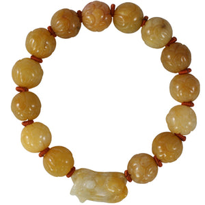 Pi Xiu Dragon Jade Bracelet Jadeite Jade Green Chinese Good Luck Dahlia Stone Gemstone Certified Genuine fortune