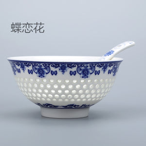 Honeycomb Porcelain Bowl玲珑蜂巢碗  pre-sale
