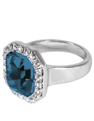 Emerald Cut Swarovski Crystal Elements Ring | Dahlia