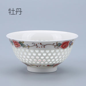 Honeycomb Porcelain Bowl玲珑蜂巢碗  pre-sale