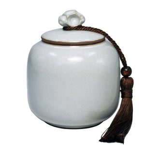 [product type] | Dahlia Vintage Porcelain Tea Canister, Sakura | Dahlia