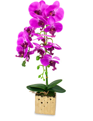 [product type] | Natural Looking Artificial Orchid Plant Flower Arrangement | Dahlia