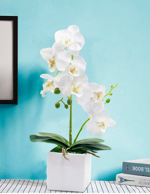 [product type] | Realistic Silk Orchid Artificial Flower Arrangement | Dahlia