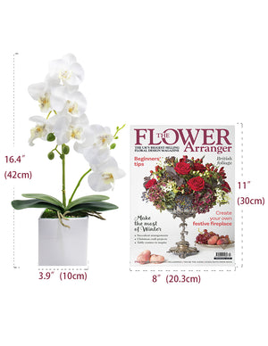 [product type] | Realistic Silk Orchid Artificial Flower Arrangement | Dahlia