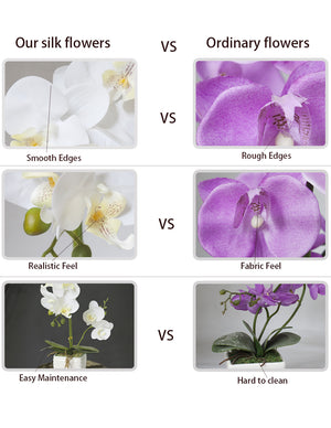 [product type] | Realistic Silk Orchid Artificial Flower Arrangement | Dahlia
