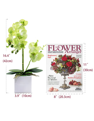 [product type] | Realistic Silk Orchid Artificial Flower Arrangement | Dahlia