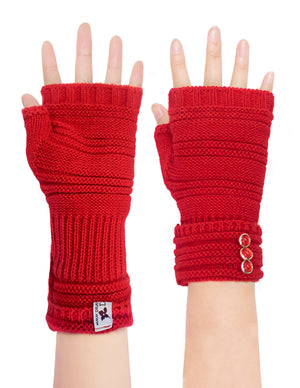 Knit Fingerless Gloves Hand Wrist and Arm Warmers