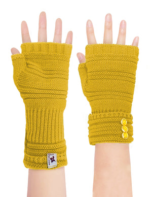 Knit Fingerless Gloves Hand Wrist and Arm Warmers