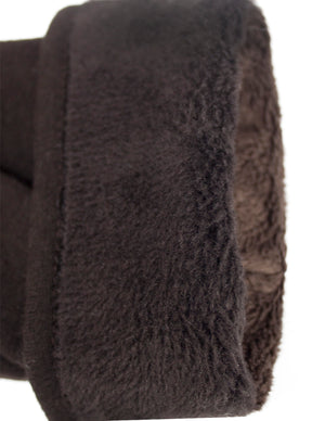 Houndstooth Accent Touchscreen Gloves