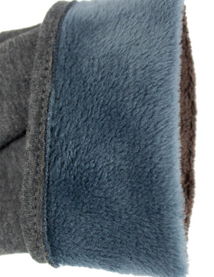 Men's Fleece Lining Touchscreen Gloves Wrist Belt