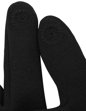 2 in 1 Hand Warmer Lined Touchscreen Gloves - Dahlia