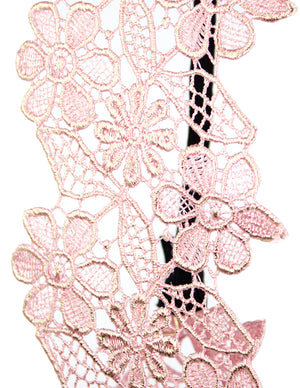 Gold-Tone Lace Daisy Elastic Headband