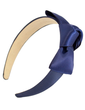 Girl's Satin Holiday Ribbon Bow Headband