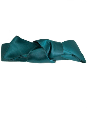 Girl's Satin Holiday Ribbon Bow Headband