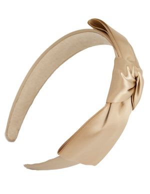 Girl's Satin Holiday Ribbon Bow Headband