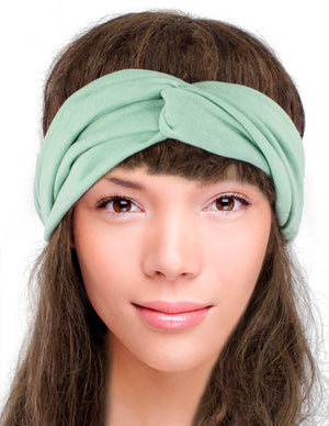 Twist Over Solid Color Elastic Headband