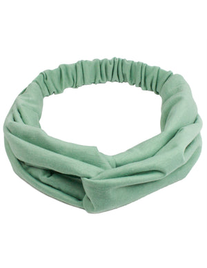 Twist Over Solid Color Elastic Headband