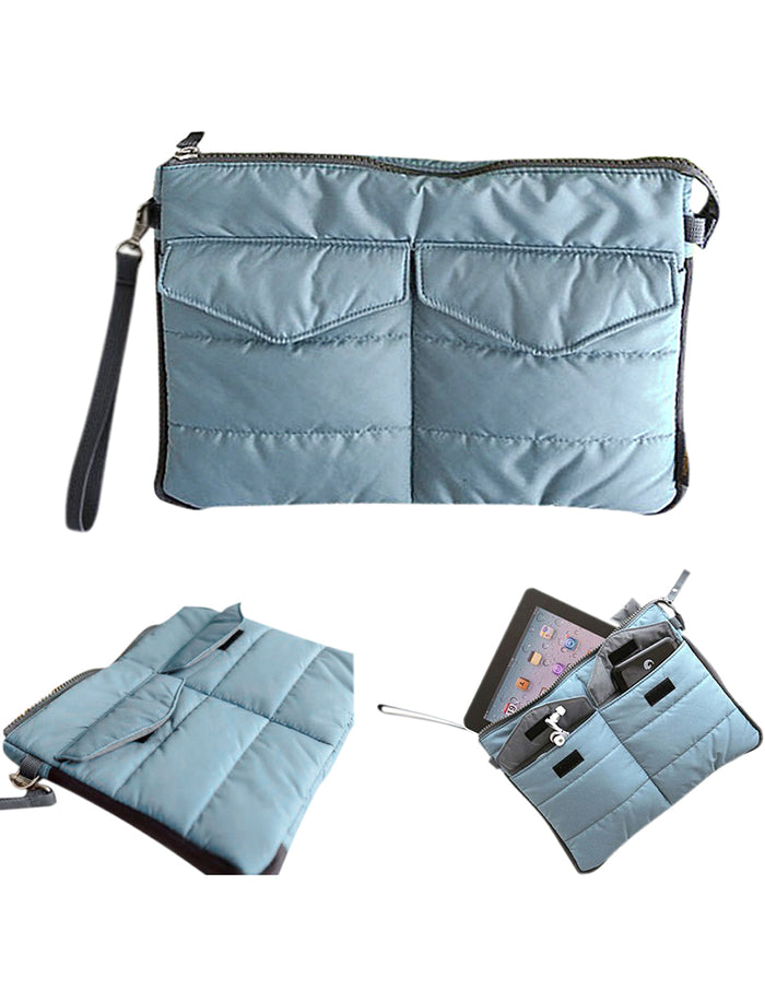 Easy Carry Padded Case for iPad/iPad mini, Nook, Fire, Galaxy and 10-inch Tablet Devices