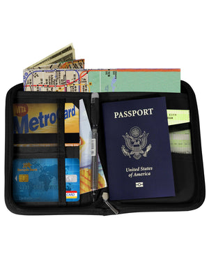 [product type] | Relax Travel Wide Passport Holder Wallet Case Organizer | Dahlia