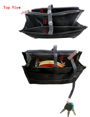 [product type] | Nifty Patented Handbag Purse Organizer Insert - 18 Compartments | Dahlia
